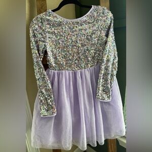 Cat & Jack Lavender Sequin Dress